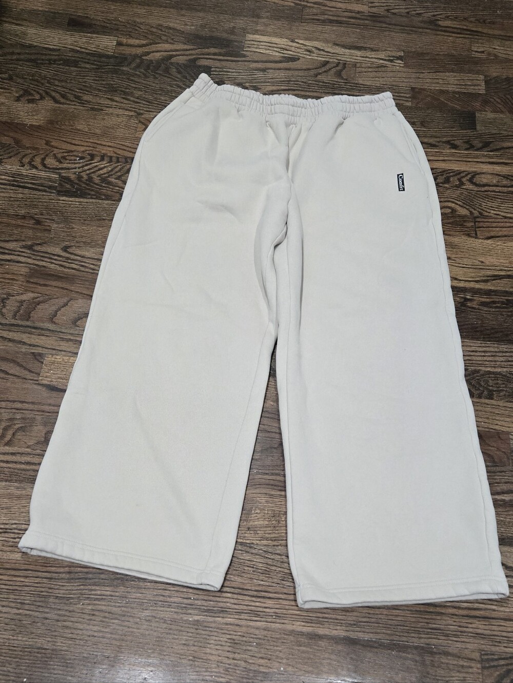 Comfrt Love Straight Leg Sweatpants Color Cotton Cream 2xl Unisex